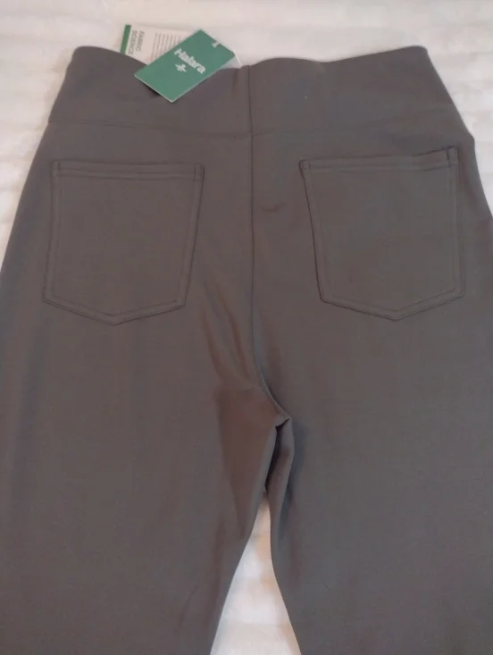 New Halara Athleisure Pants Women Med High Waist Back Pockets Bootcut Olive NWT - Picture 10 of 12